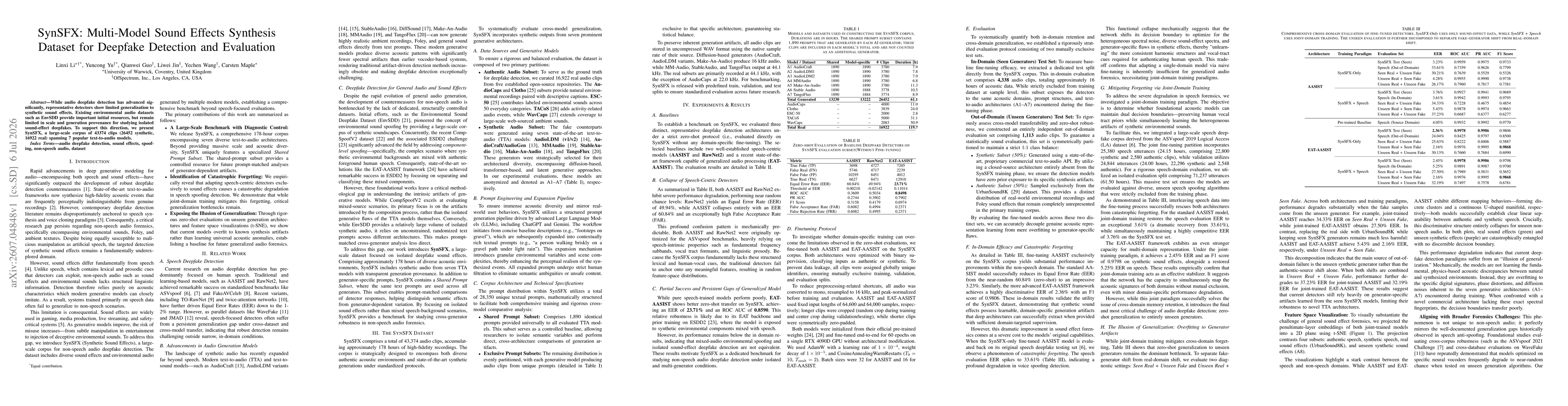 Thumbnail for SynSFX: Multi-Model Sound Effects Synthesis Dataset for Deepfake Detection and Evaluation