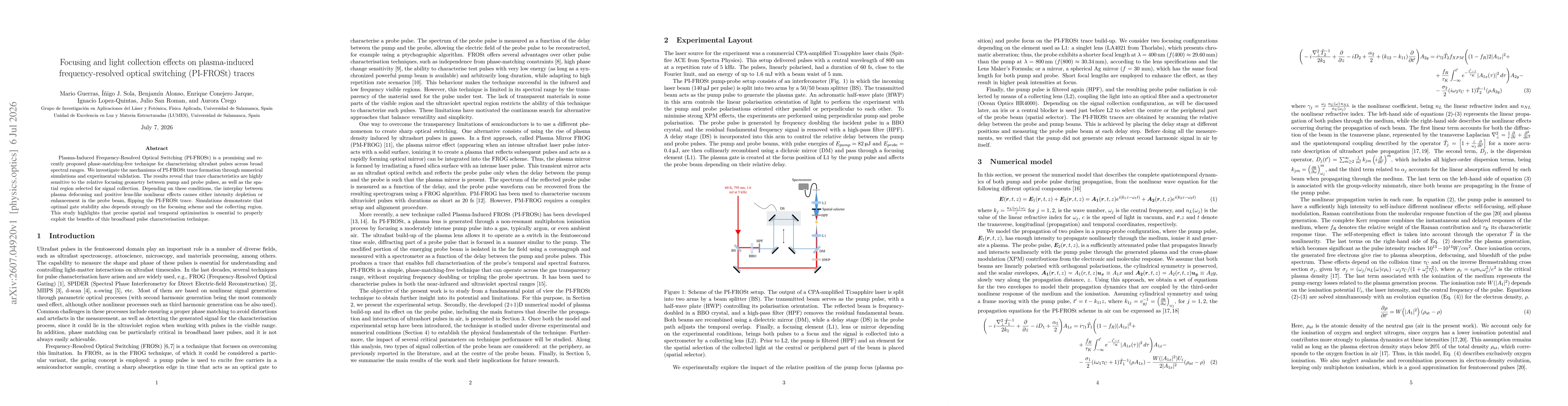 Thumbnail for Focusing and light collection effects on plasma-induced frequency-resolved optical switching (PI-FROSt) traces