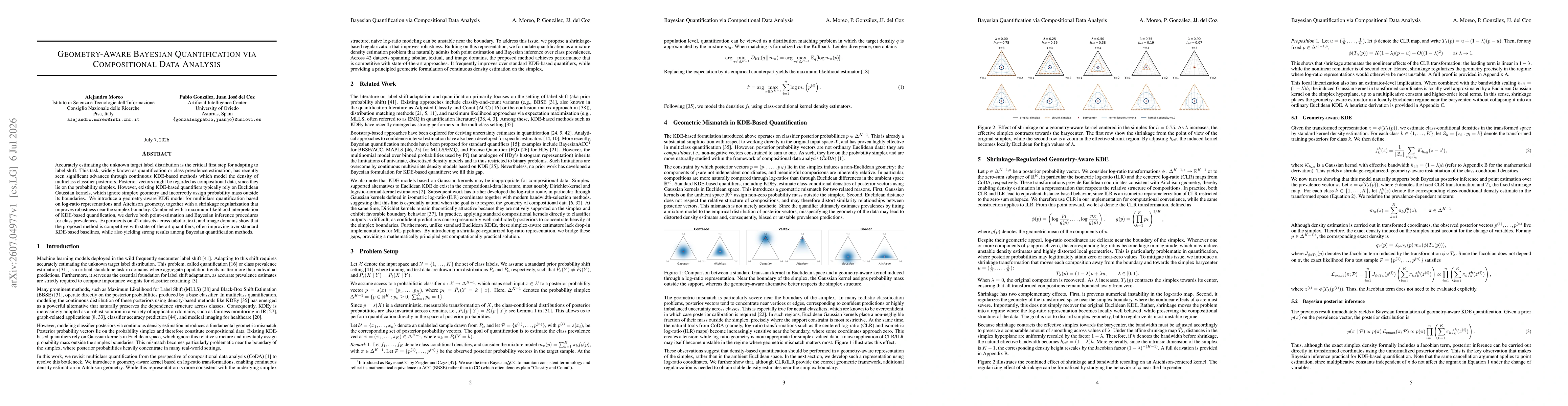 Thumbnail for Geometry-Aware Bayesian Quantification via Compositional Data Analysis
