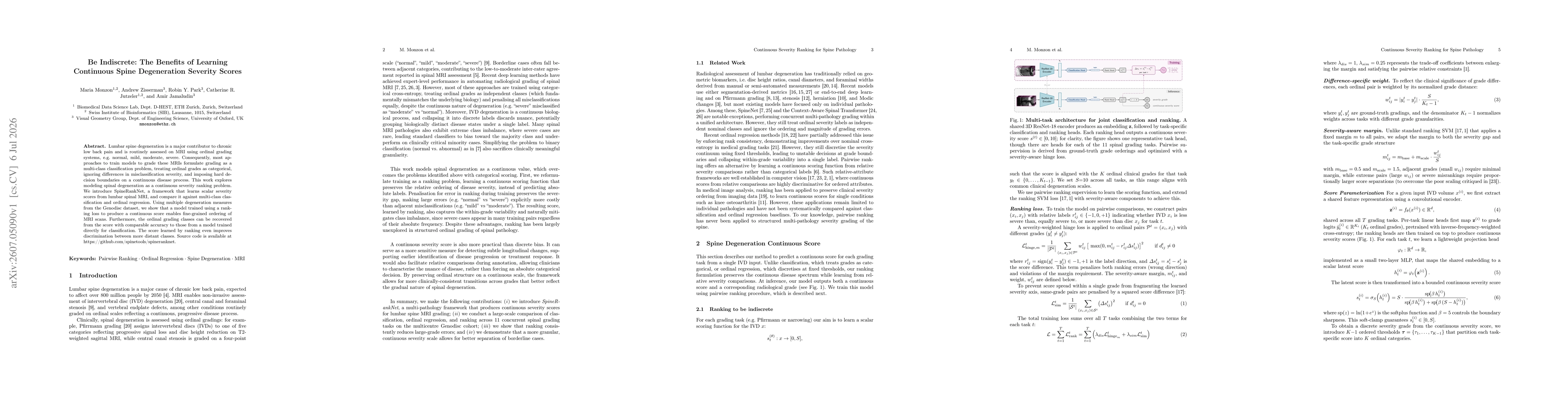 Thumbnail for Be Indiscrete: The Benefits of Learning Continuous Spine Degeneration Severity Scores