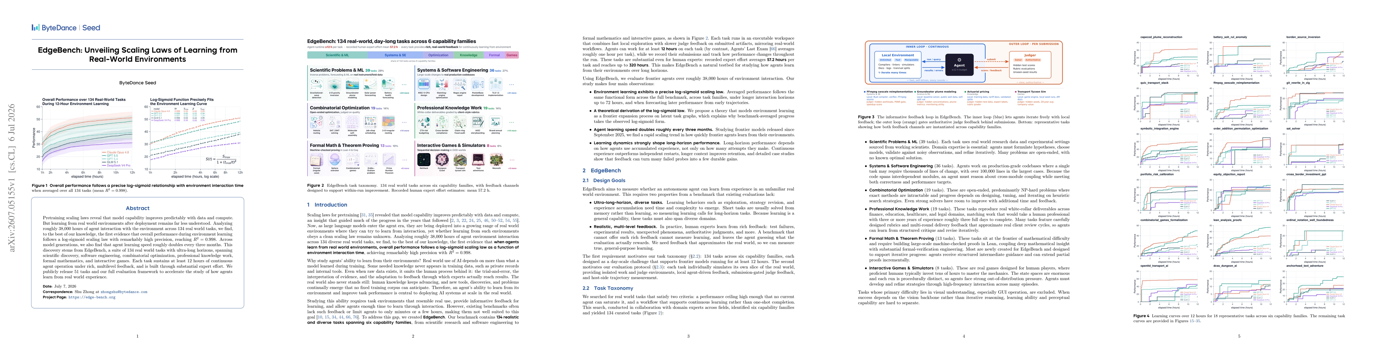 Thumbnail for EdgeBench: Unveiling Scaling Laws of Learning from Real-World Environments