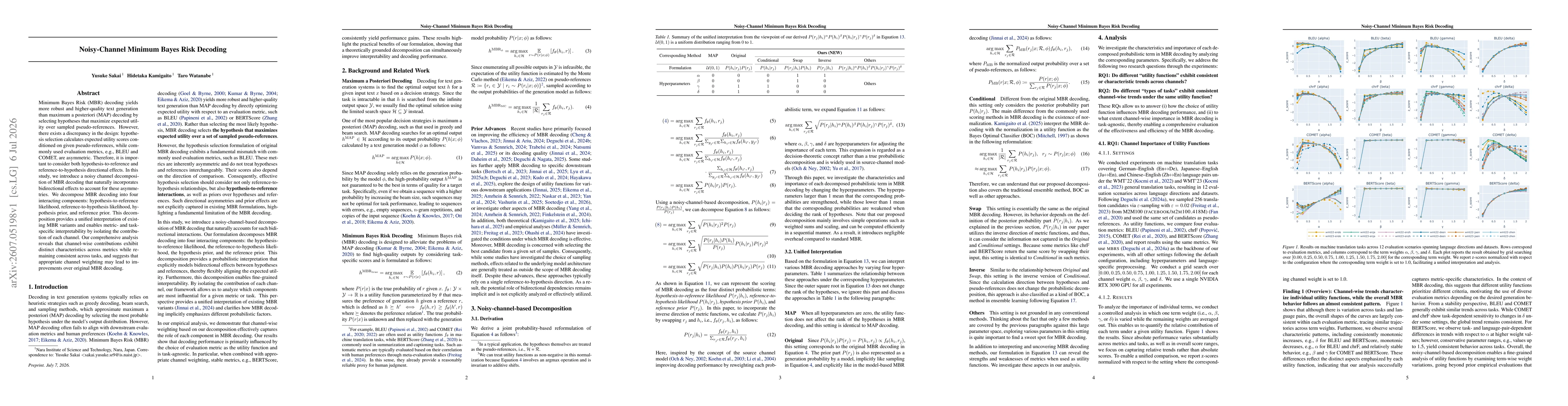 Thumbnail for Noisy-Channel Minimum Bayes Risk Decoding