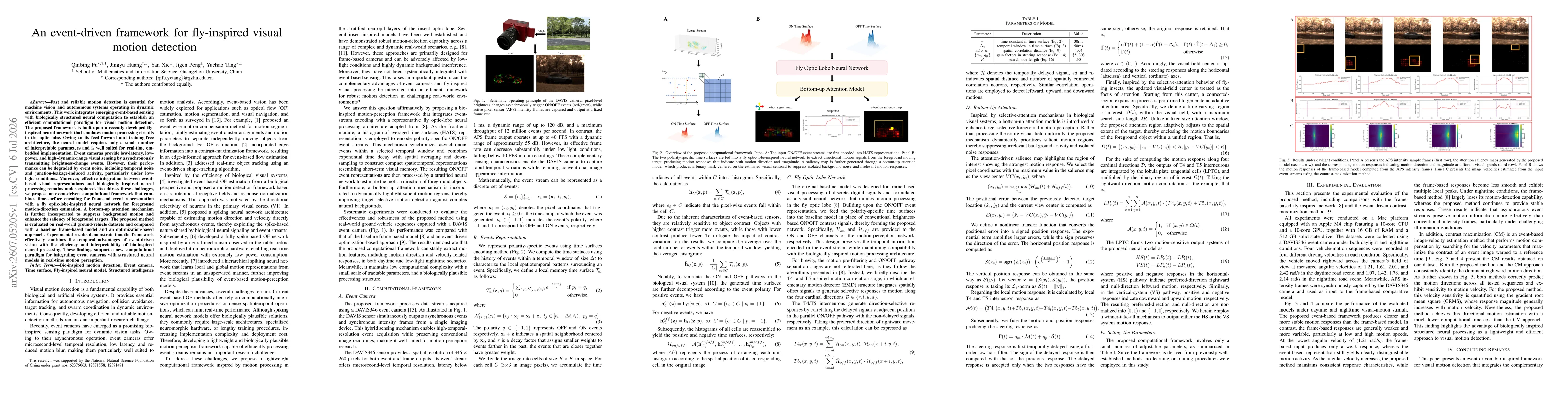 Thumbnail for An event-driven framework for fly-inspired visual motion detection
