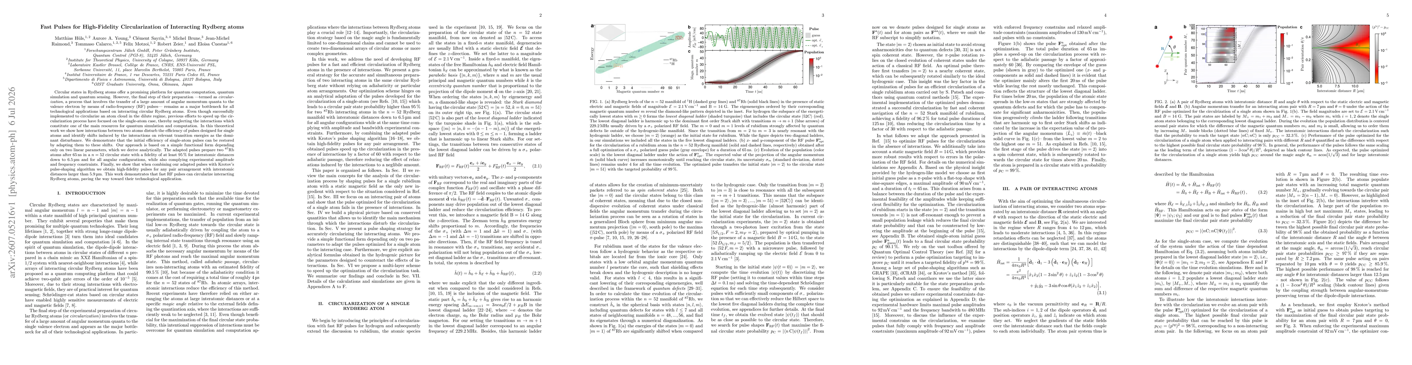 Thumbnail for Fast Pulses for High-Fidelity Circularization of Interacting Rydberg atoms