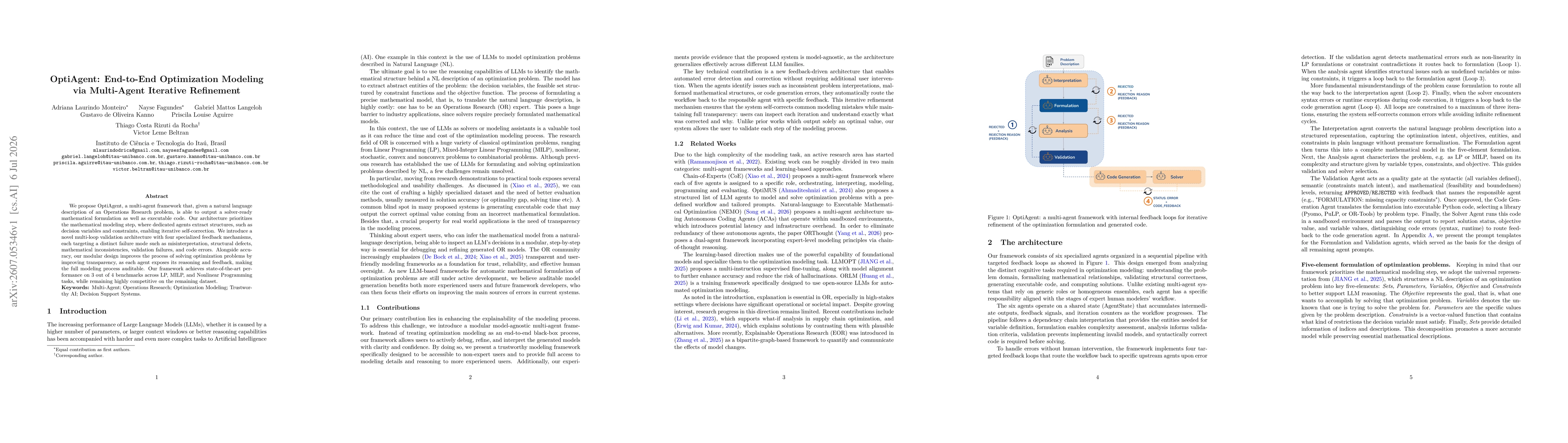 Thumbnail for OptiAgent: End-to-End Optimization Modeling via Multi-Agent Iterative Refinement