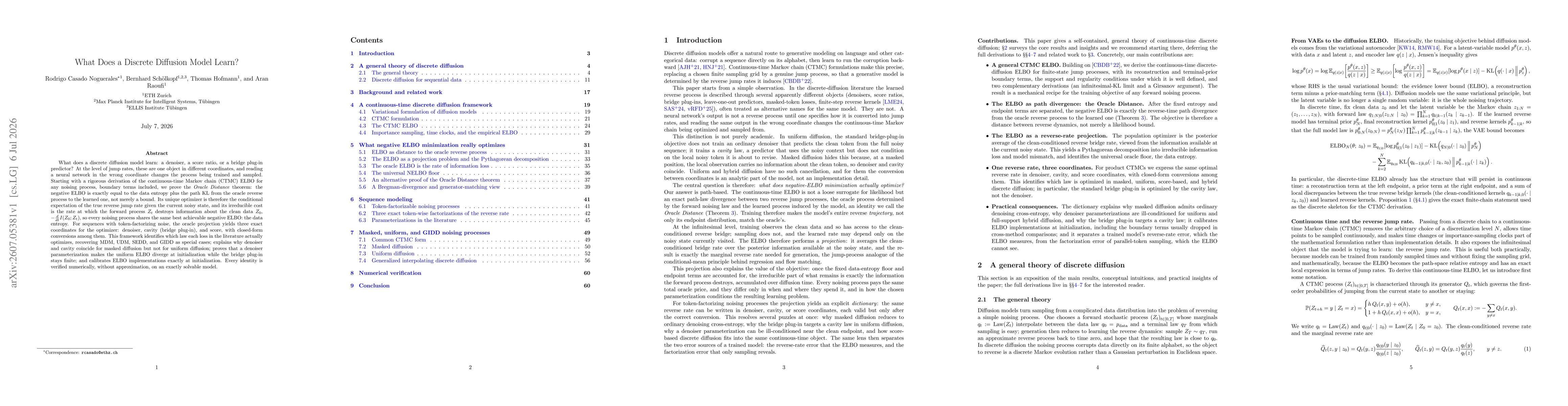 Thumbnail for What Does a Discrete Diffusion Model Learn?