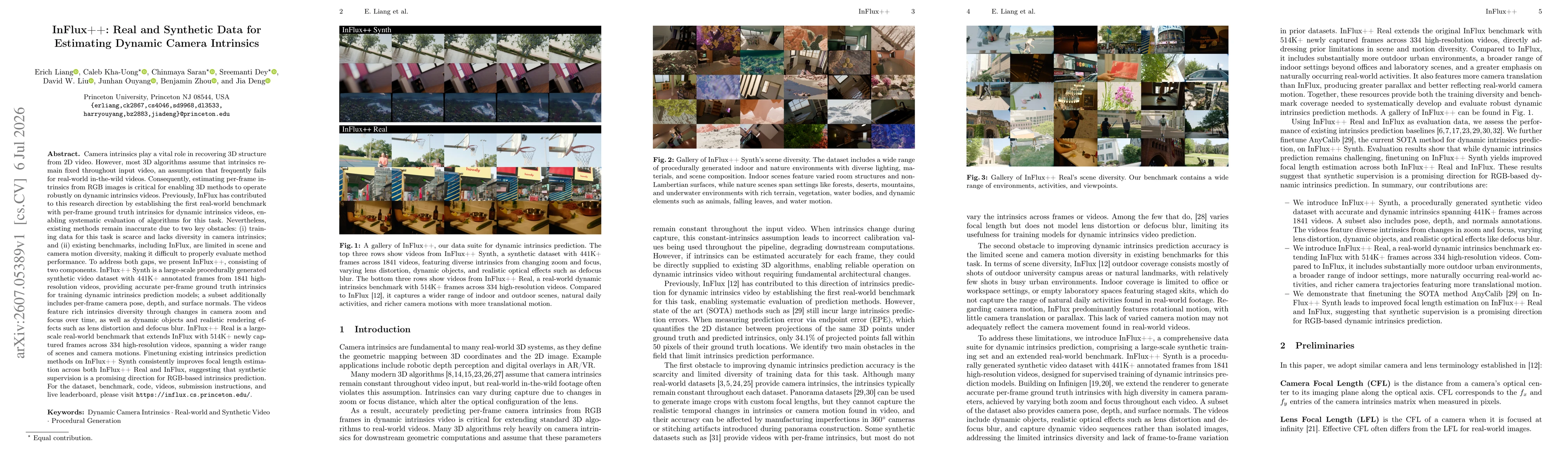 Thumbnail for InFlux++: Real and Synthetic Data for Estimating Dynamic Camera Intrinsics