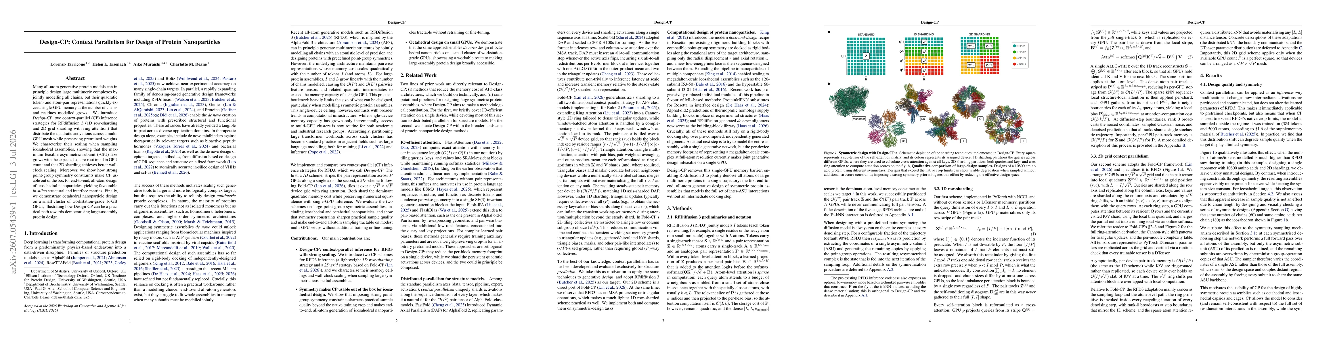 Thumbnail for Design-CP: Context Parallelism for Design of Protein Nanoparticles