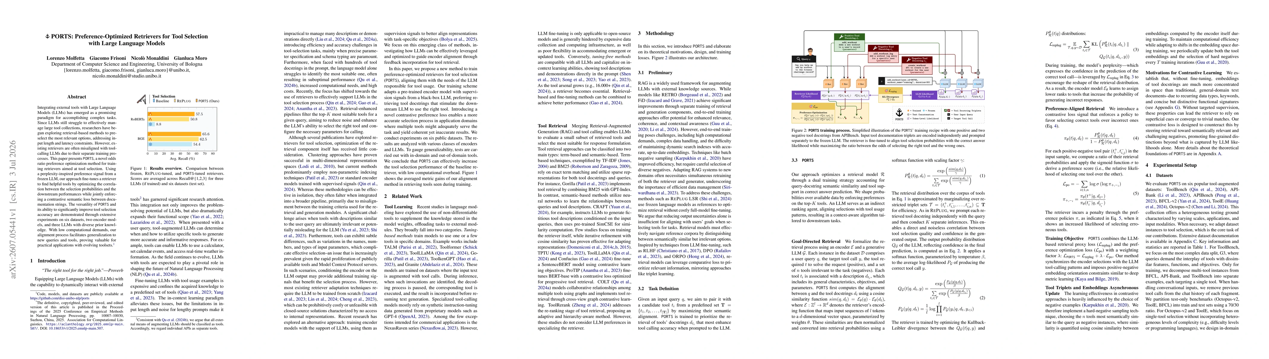 Thumbnail for PORTS: Preference-Optimized Retrievers for Tool Selection with Large Language Models