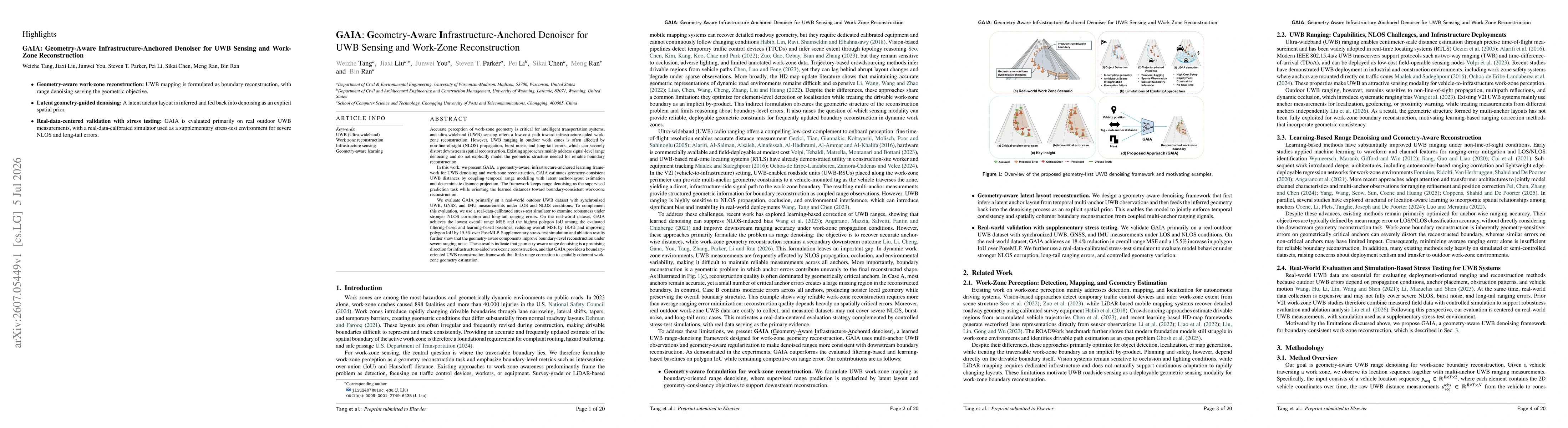 Thumbnail for Geometry-Aware Infrastructure-Anchored Denoiser for UWB Sensing and Work-Zone Reconstruction