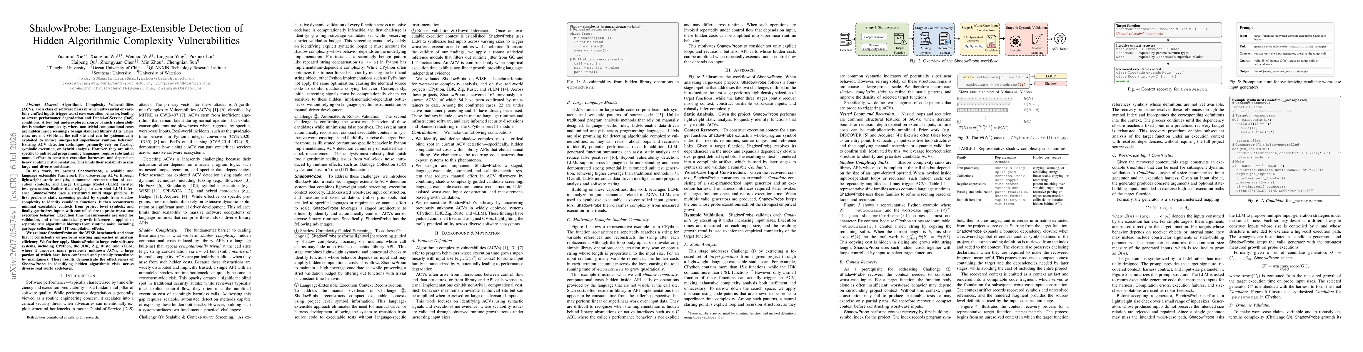 Thumbnail for ShadowProbe: Language-Extensible Detection of Hidden Algorithmic Complexity Vulnerabilities