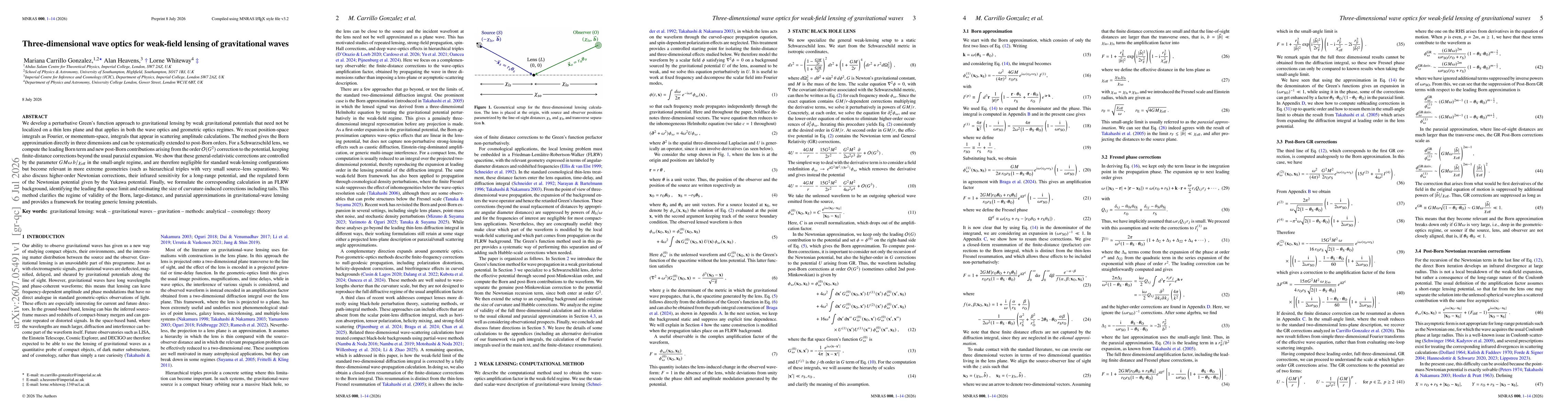 Thumbnail for Three-dimensional wave optics for weak-field lensing of gravitational waves
