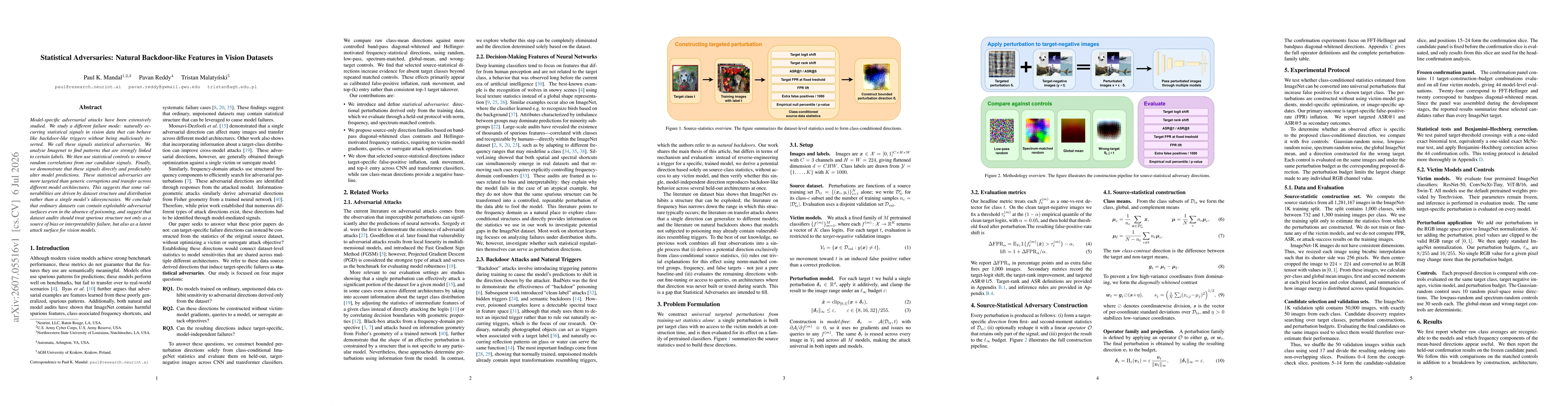 Thumbnail for Statistical Adversaries: Natural Backdoor-like Features in Vision Datasets