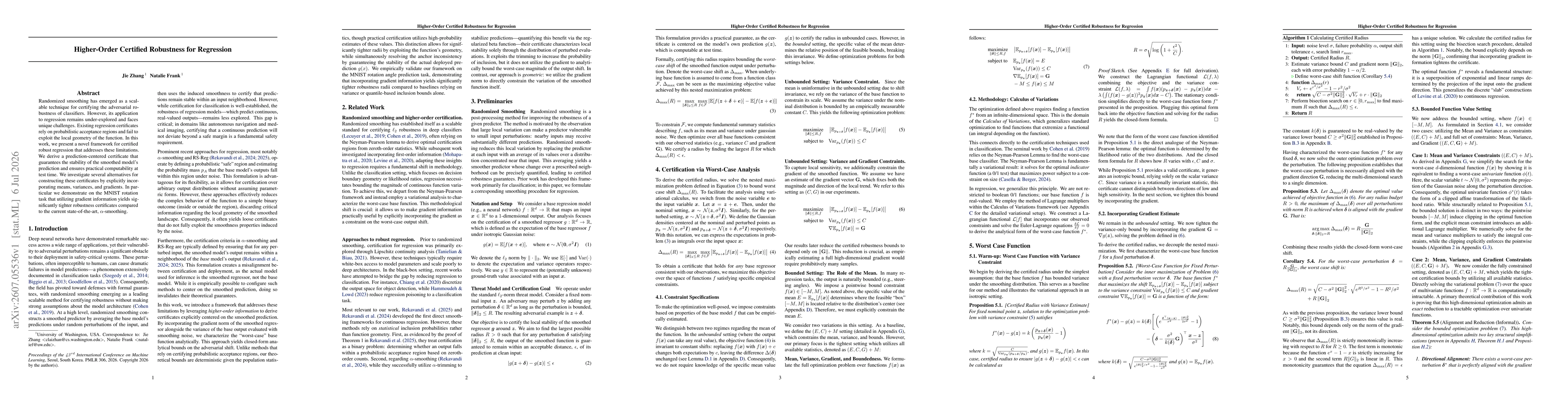 Thumbnail for Higher-Order Certified Robustness for Regression