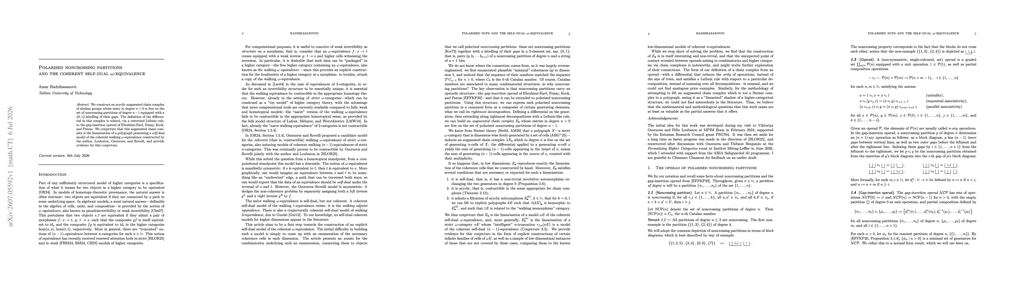 Thumbnail for Polarised noncrossing partititions and the coherent self-dual $ω$-equivalence