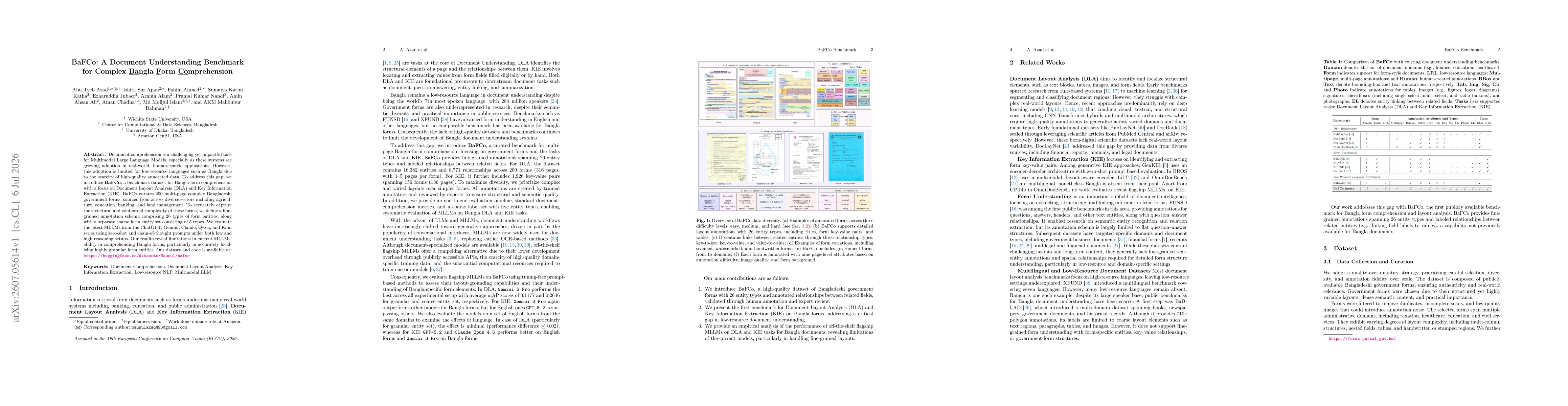 Thumbnail for BaFCo: A Document Understanding Benchmark for Complex Bangla Form Comprehension