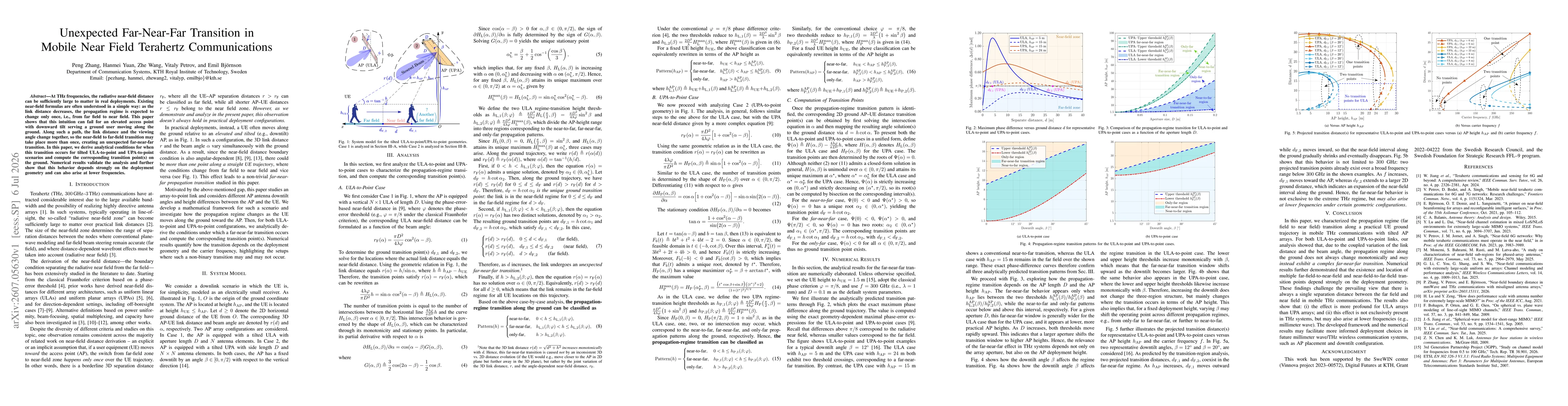Thumbnail for Unexpected Far-Near-Far Transition in Mobile Near Field Terahertz Communications