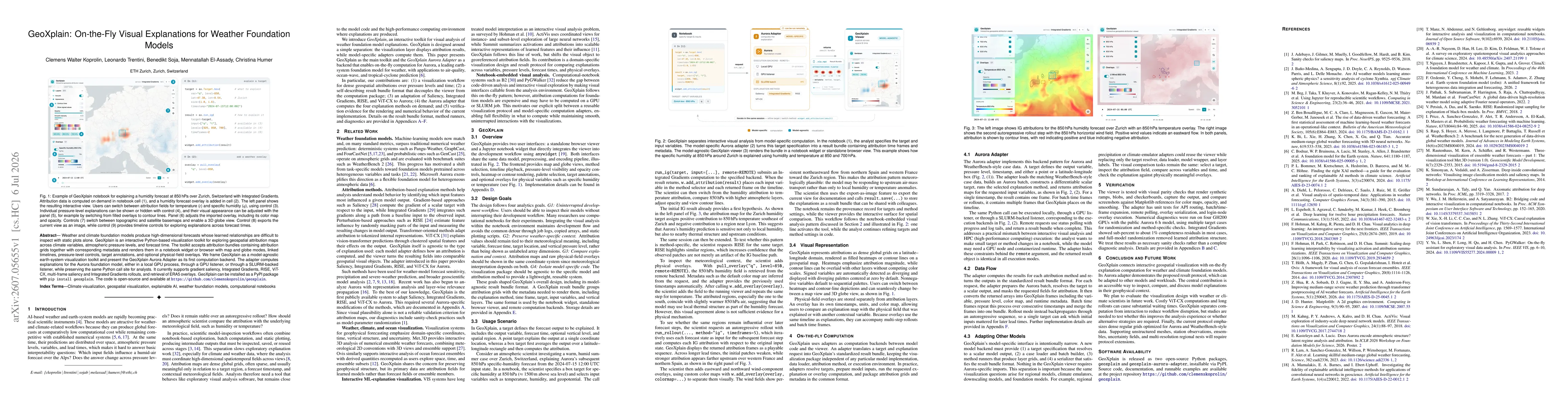 Thumbnail for GeoXplain: On-the-Fly Visual Explanations for Weather Foundation Models