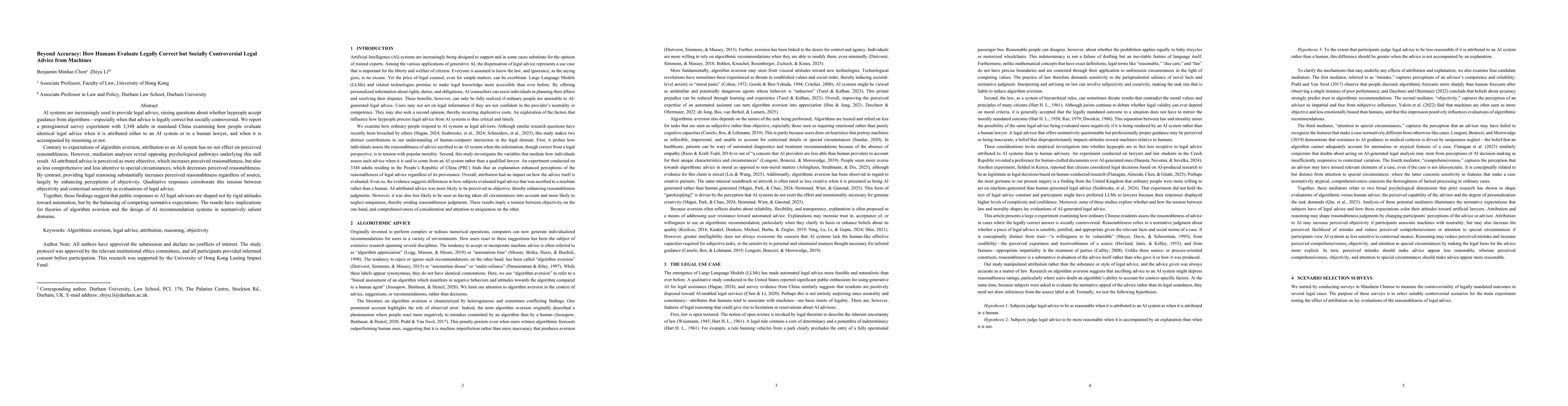 Thumbnail for Beyond Accuracy: How Humans Evaluate Legally Correct but Socially Controversial Legal Advice from Machines