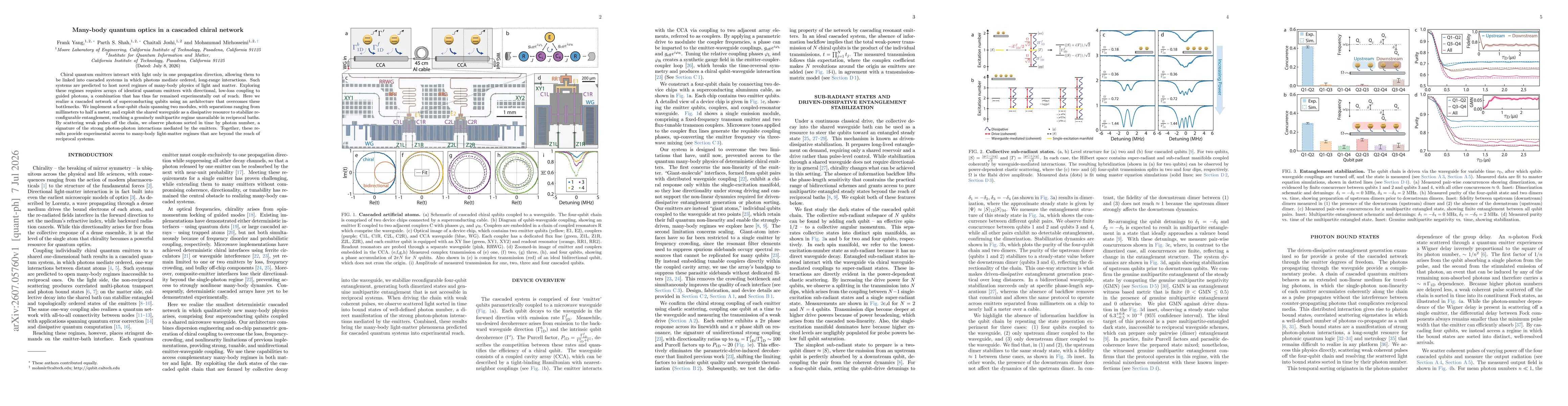 Thumbnail for Many-body quantum optics in a cascaded chiral network