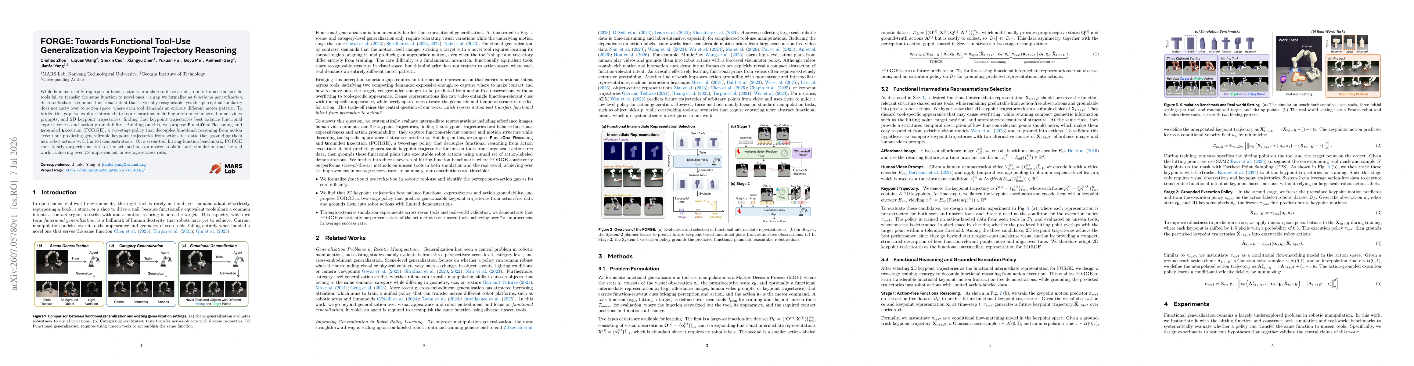 Thumbnail for FORGE: Towards Functional Tool-Use Generalization via Keypoint Trajectory Reasoning
