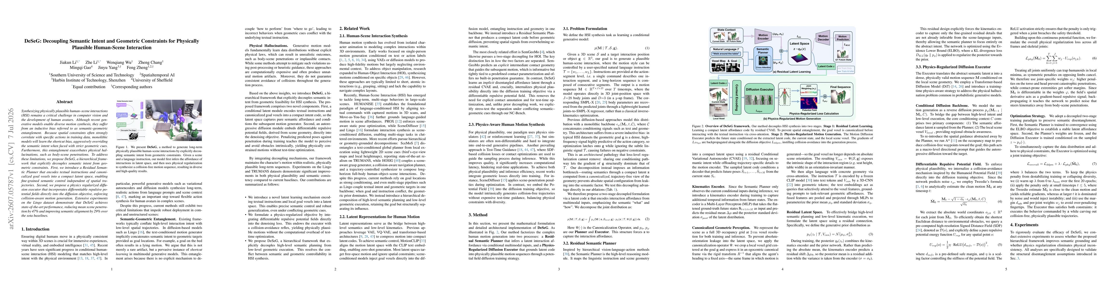 Thumbnail for DeSeG: Decoupling Semantic Intent and Geometric Constraints for Physically Plausible Human-Scene Interaction