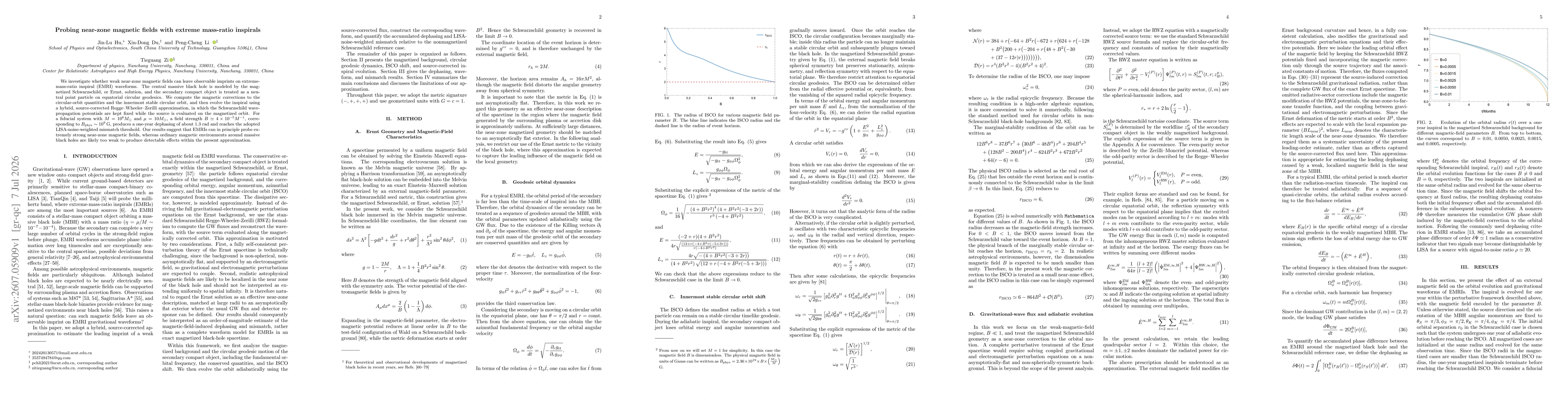 Thumbnail for Probing near-zone magnetic fields with extreme mass-ratio inspirals