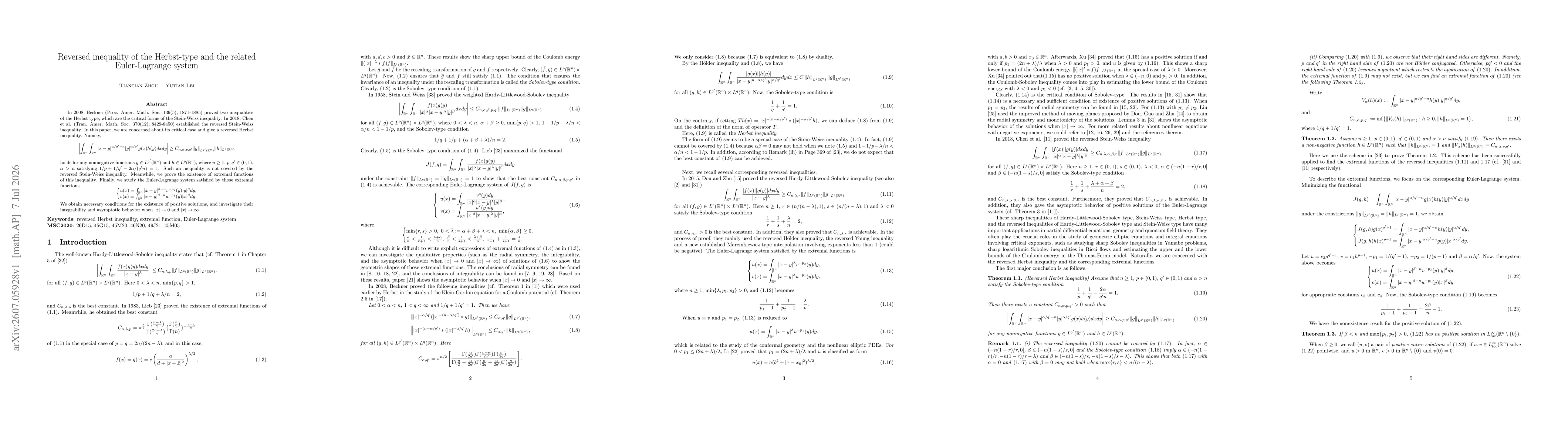 Thumbnail for Reversed inequality of the Herbst-type and the related Euler-Lagrange system