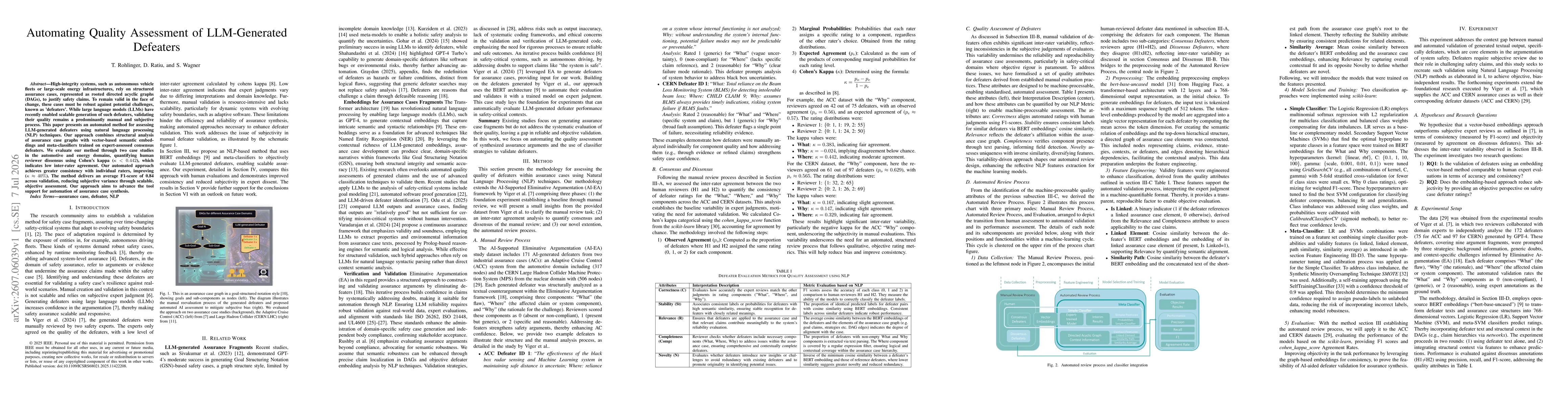 Thumbnail for Automating Quality Assessment with NLP of LLM-Generated Defeaters
