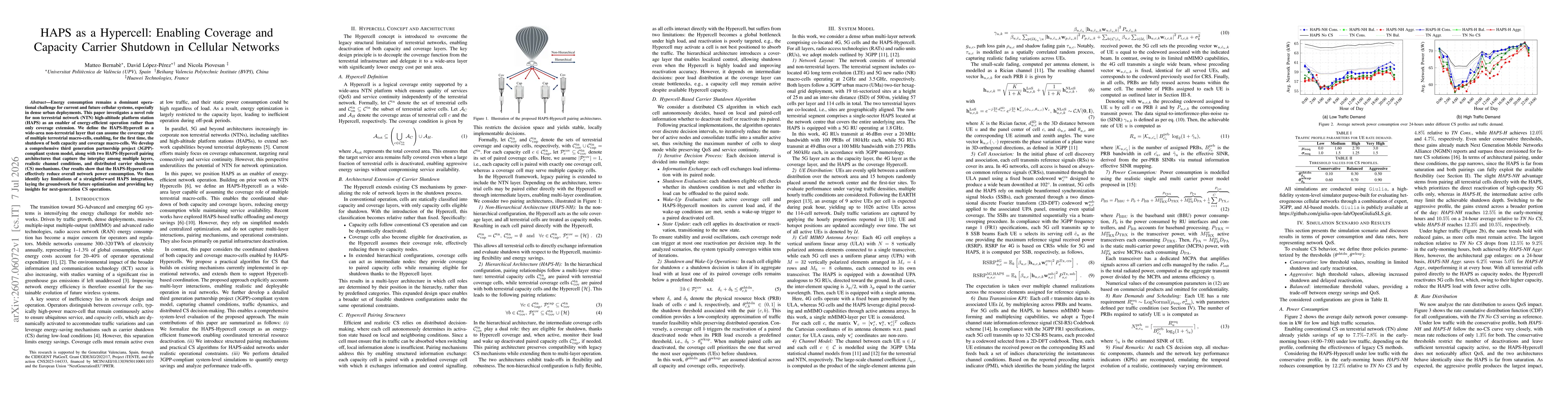 Thumbnail for HAPS as a Hypercell: Enabling Coverage and Capacity Carrier Shutdown in Cellular Networks