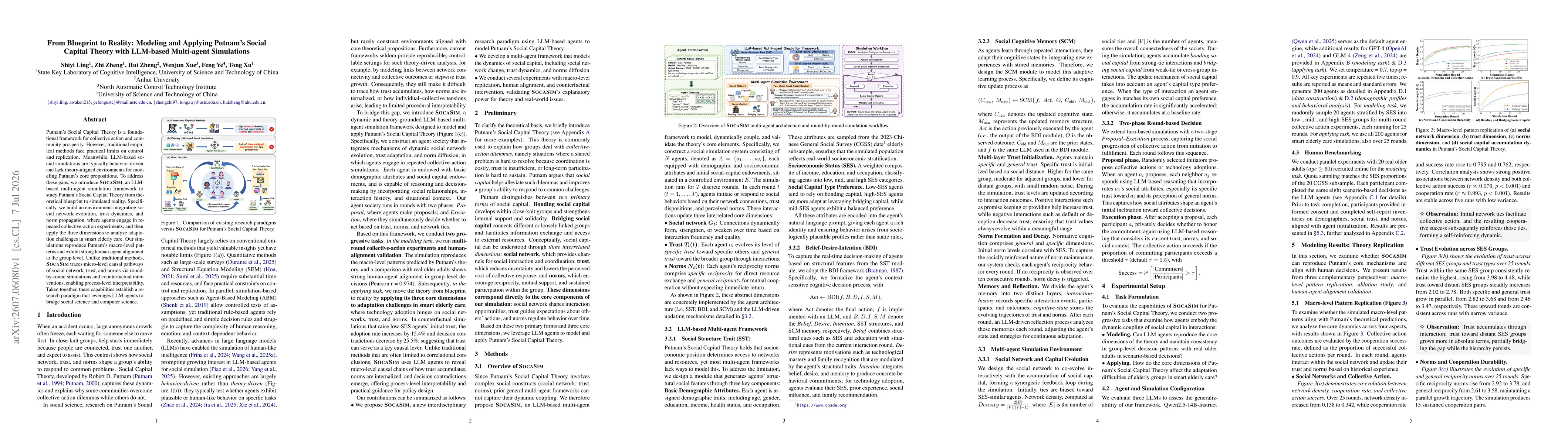 Thumbnail for From Blueprint to Reality: Modeling and Applying Putnam's Social Capital Theory with LLM-based Multi-agent Simulations