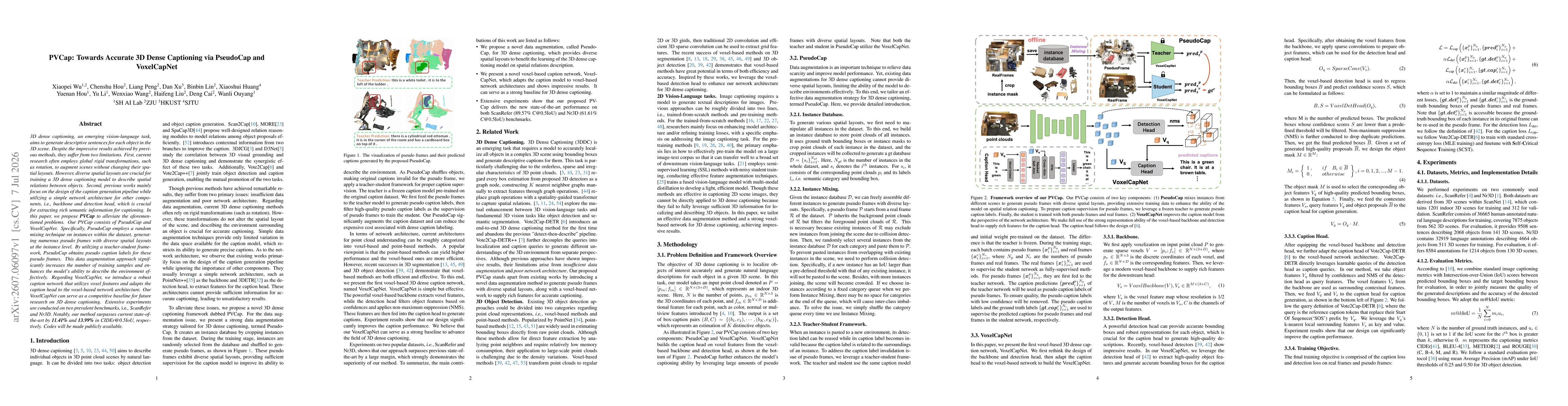 Thumbnail for PVCap: Towards Accurate 3D Dense Captioning via PseudoCap and VoxelCapNet