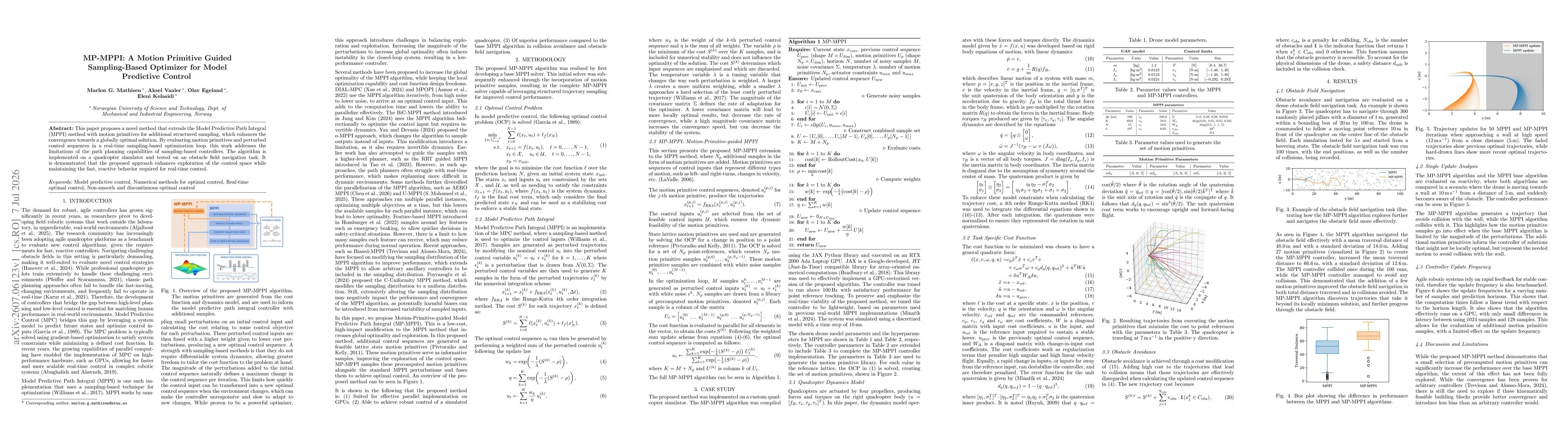 Thumbnail for MP-MPPI: A Motion Primitive Guided Sampling-Based Optimizer for Model Predictive Control