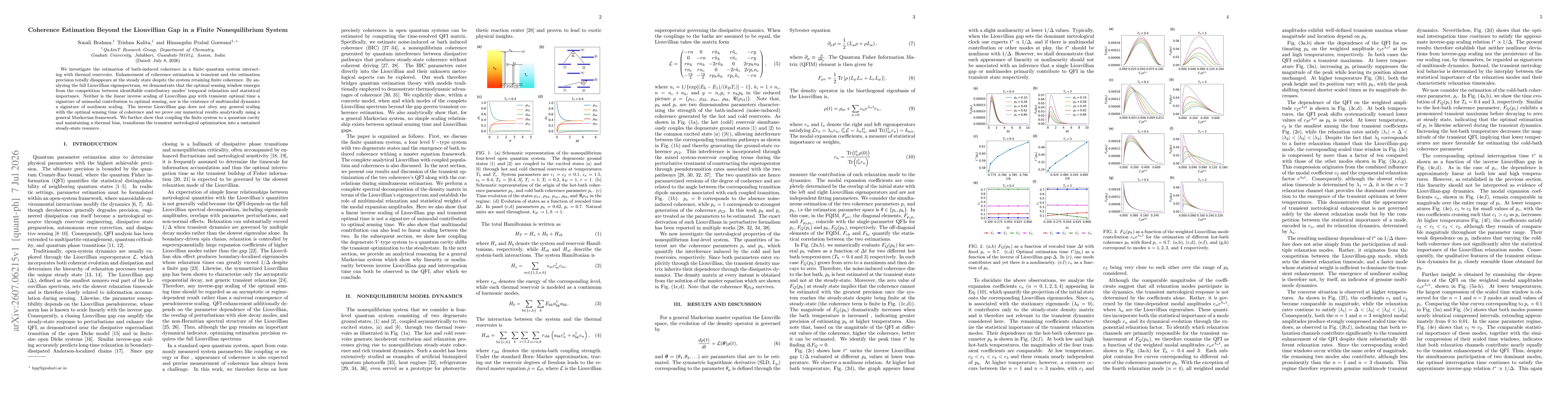 Thumbnail for Coherence Estimation Beyond the Liouvillian Gap in a Finite Nonequilibrium System