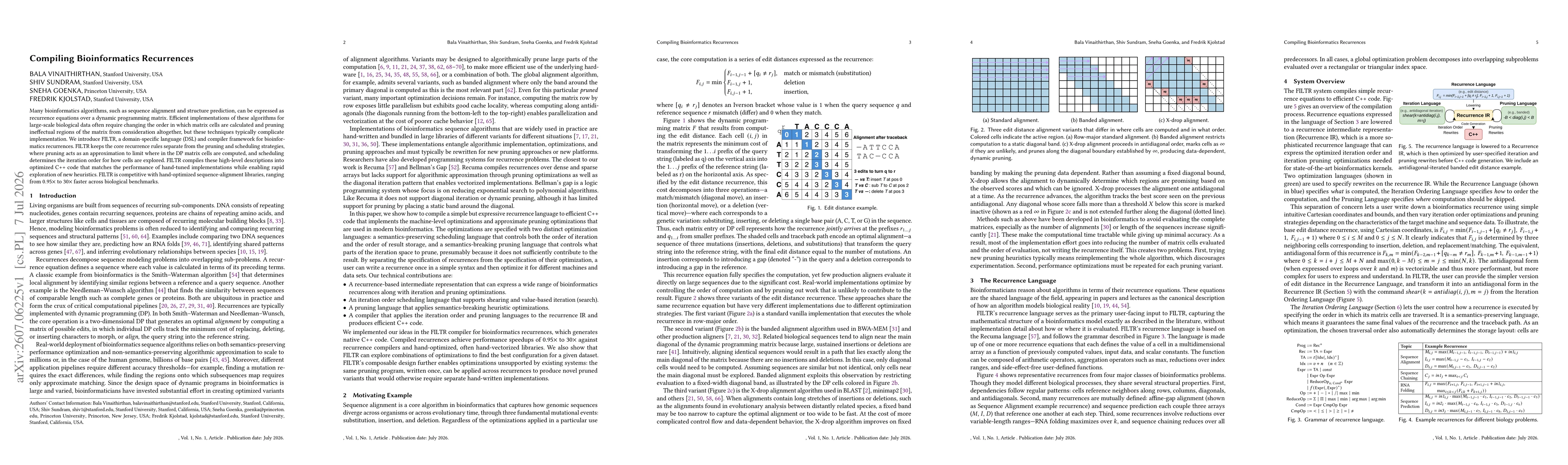 Thumbnail for Compiling Bioinformatics Recurrences