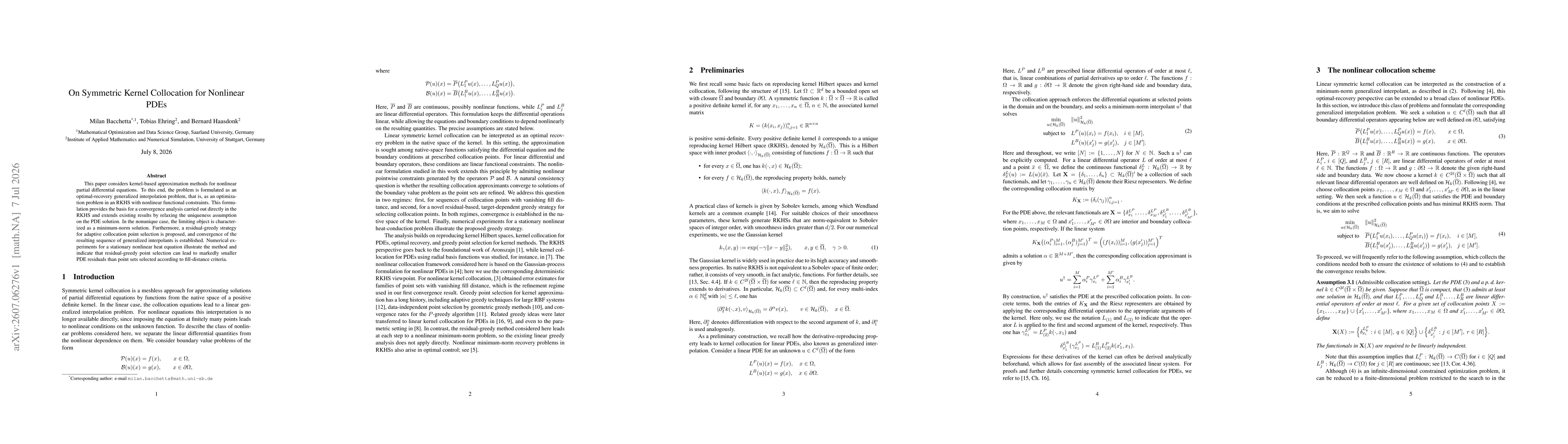 Thumbnail for On Symmetric Kernel Collocation for Nonlinear PDEs
