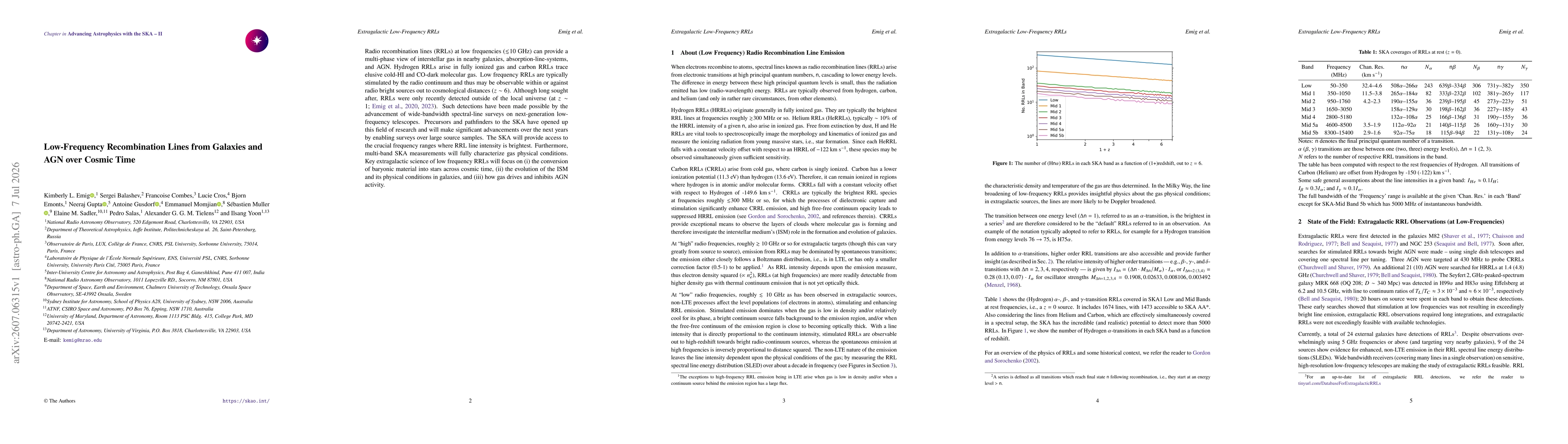 Thumbnail for Low-Frequency Recombination Lines from Galaxies and AGN over Cosmic Time