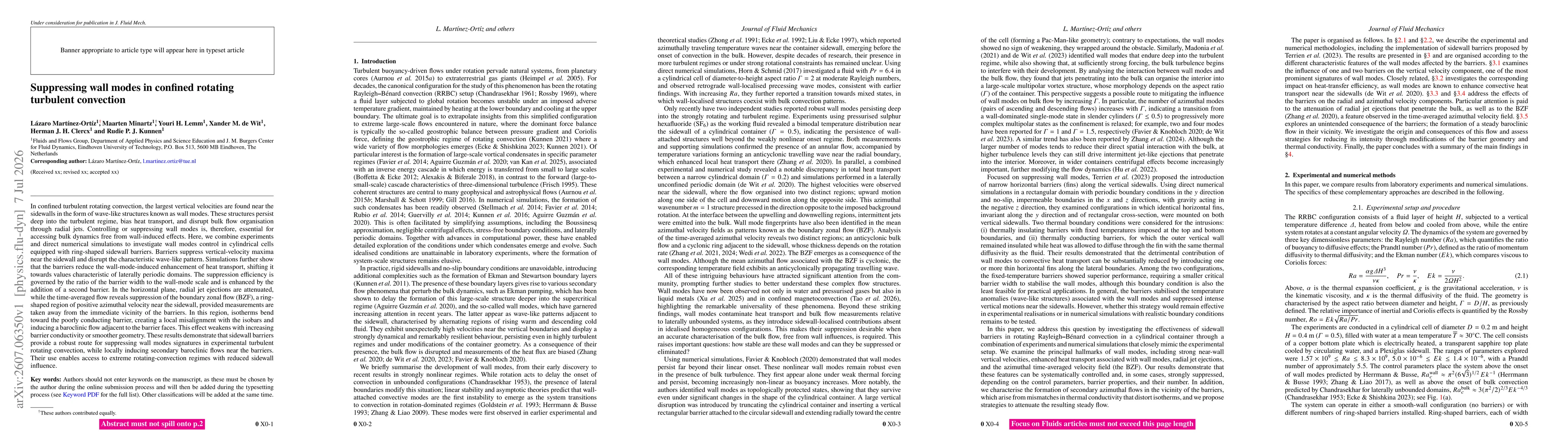 Thumbnail for Suppressing wall modes in confined rotating turbulent convection