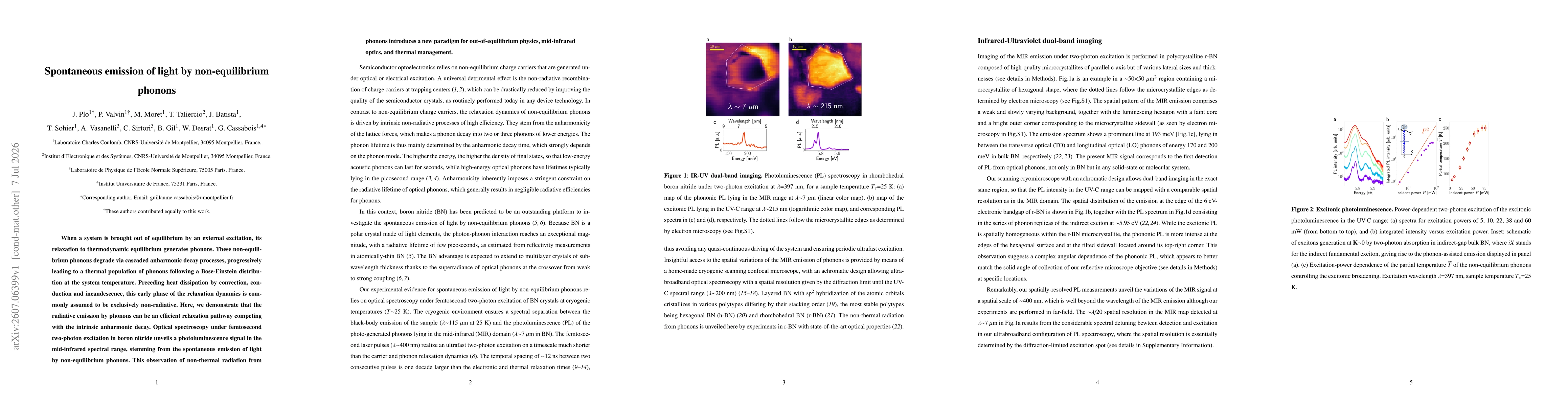 Thumbnail for Spontaneous emission of light by non-equilibrium phonons