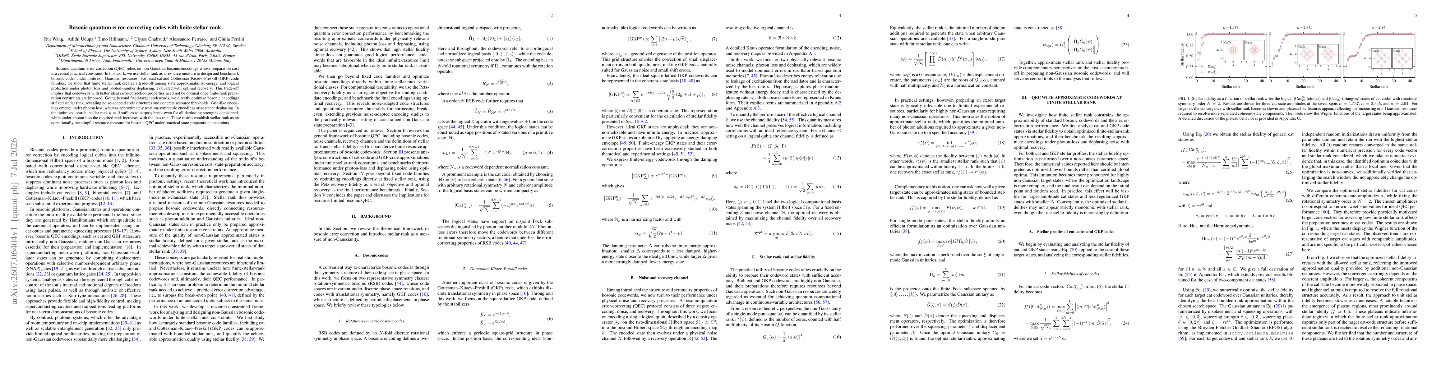 Thumbnail for Bosonic quantum error-correcting codes with finite stellar rank