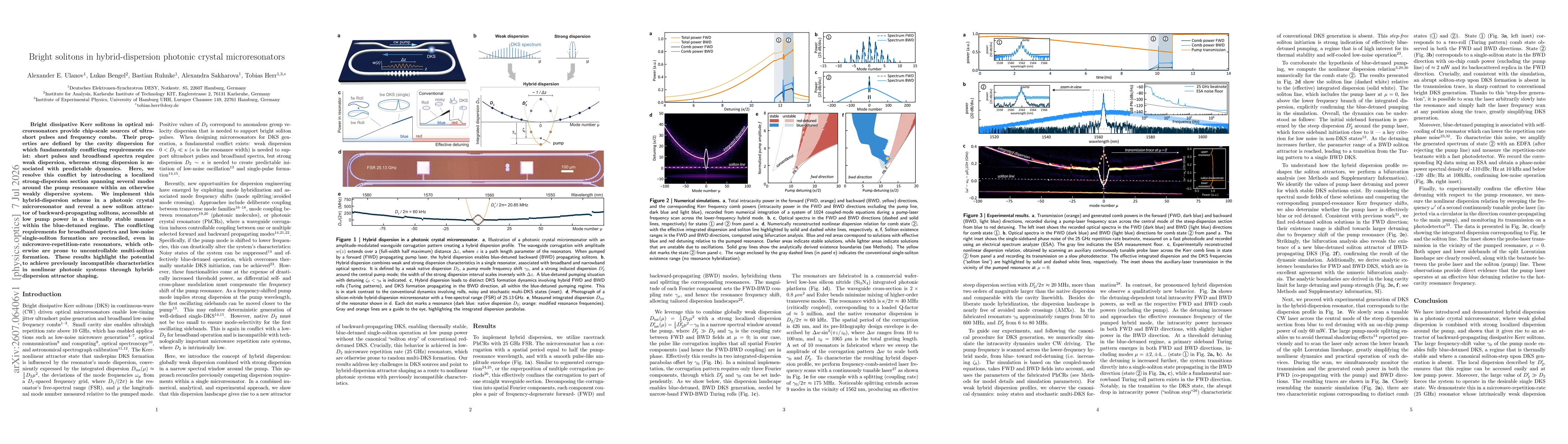 Thumbnail for Bright solitons in hybrid-dispersion photonic crystal microresonators