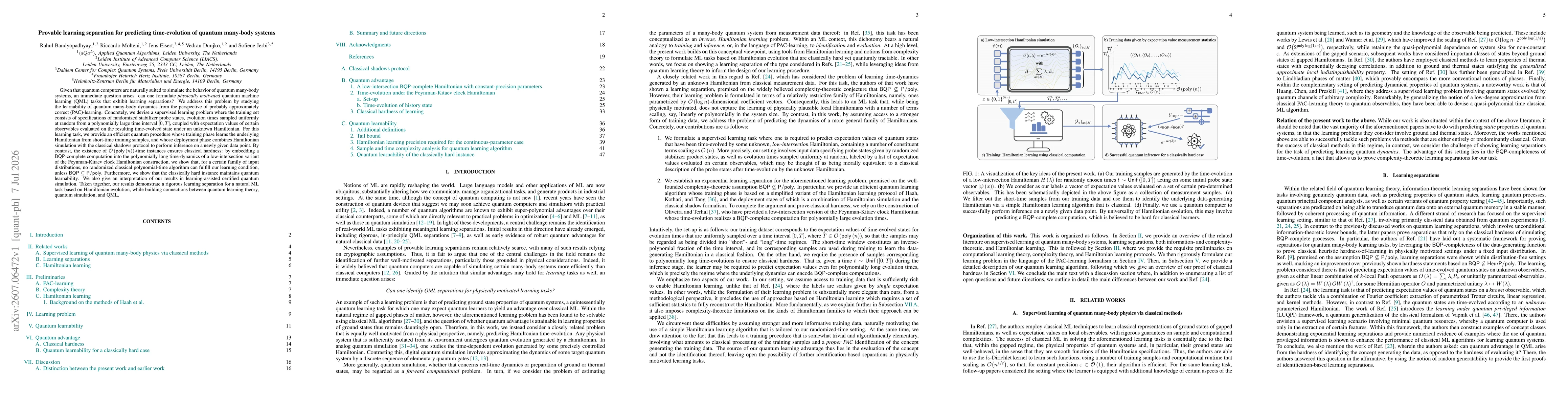 Thumbnail for Provable learning separation for predicting time-evolution of quantum many-body systems