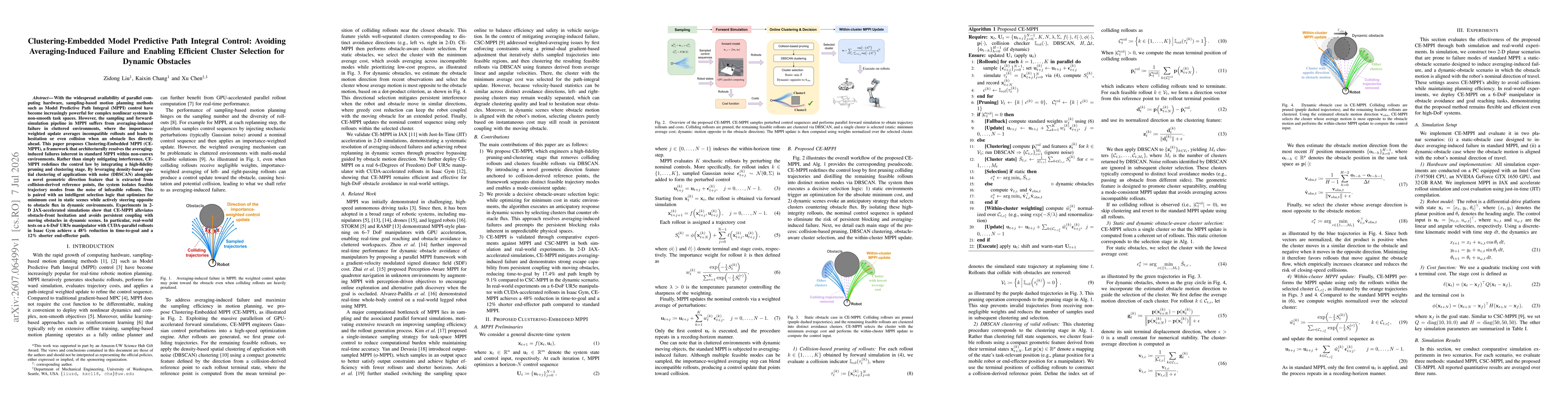 Thumbnail for Clustering-Embedded Model Predictive Path Integral Control: Avoiding Averaging-Induced Failure and Enabling Efficient Cluster Selection for Dynamic Obstacles