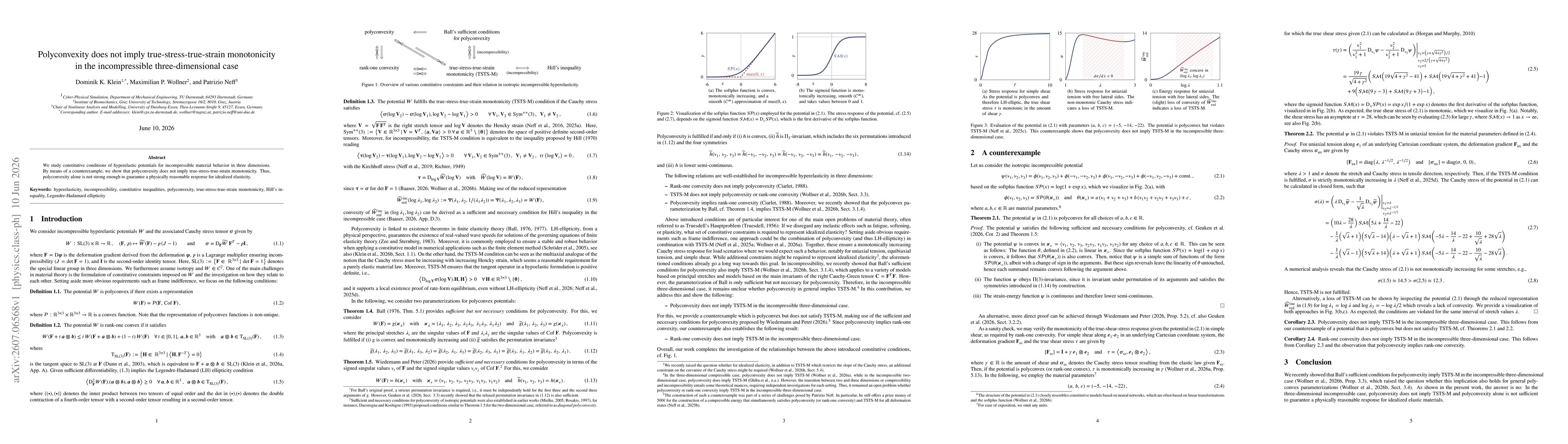 Thumbnail for Polyconvexity does not imply true-stress-true-strain monotonicity in the incompressible three-dimensional case