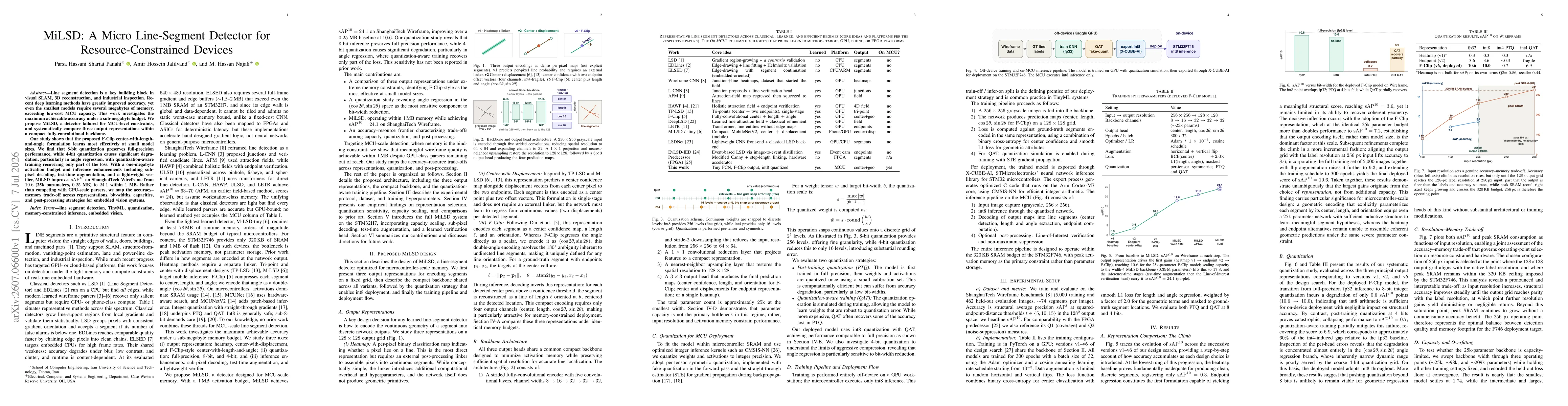 Thumbnail for MiLSD: A Micro Line-Segment Detector for Resource-Constrained Devices