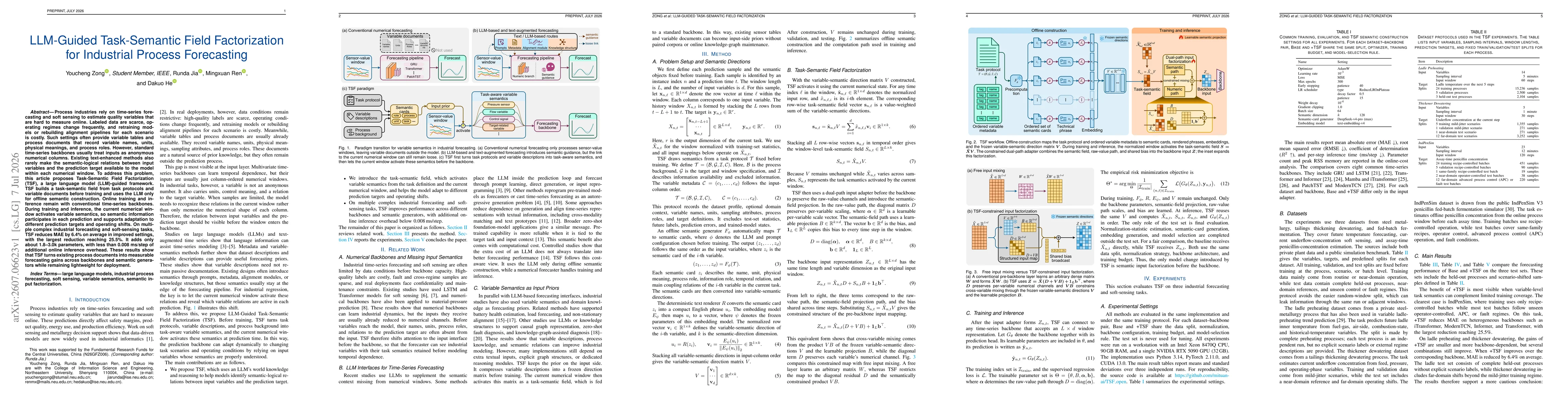 Thumbnail for LLM-Guided Task-Semantic Field Factorization for Industrial Process Forecasting