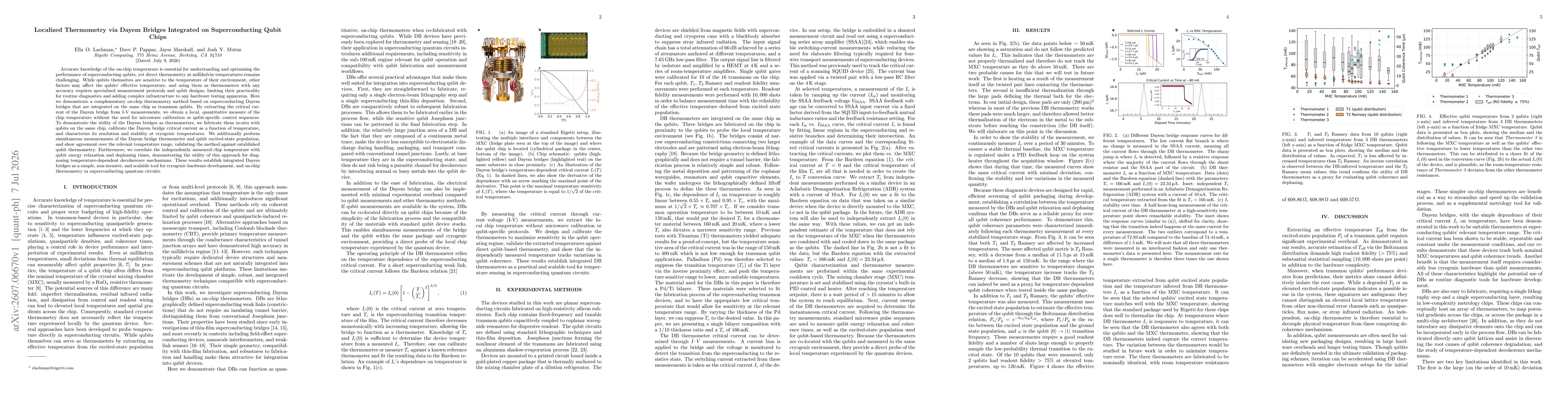 Thumbnail for Localized Thermometry via Dayem Bridges Integrated on Superconducting Qubit Chips