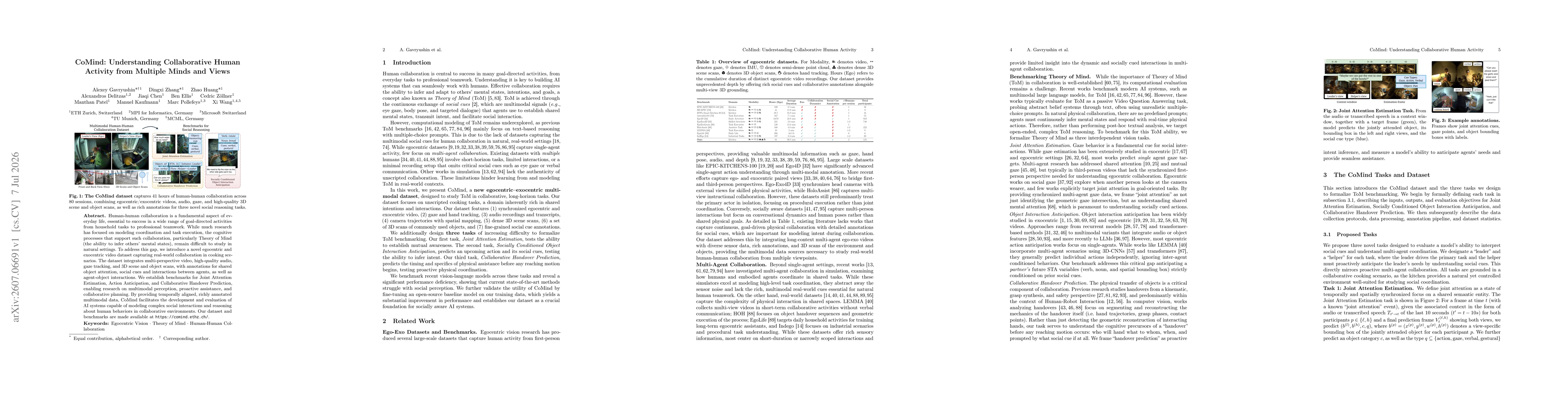 Thumbnail for CoMind: Understanding Collaborative Human Activity from Multiple Minds and Views
