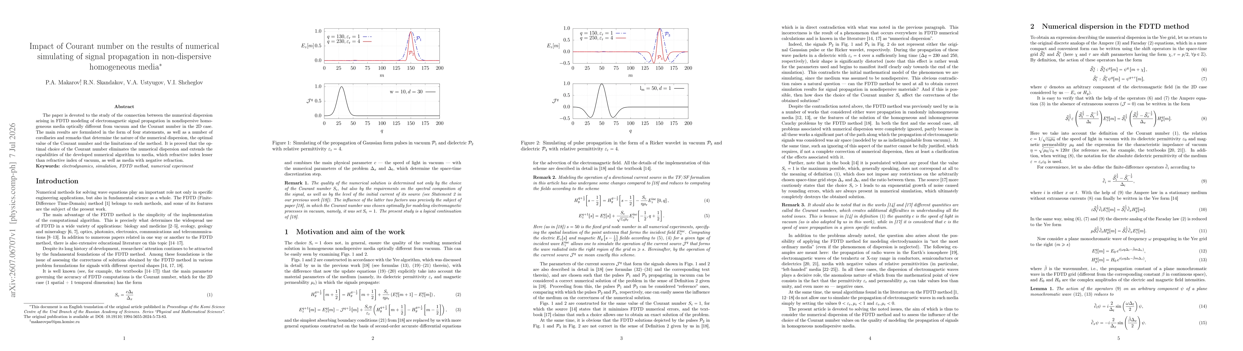 Thumbnail for Impact of Courant number on the results of numerical simulating of signal propagation in non-dispersive homogeneous media