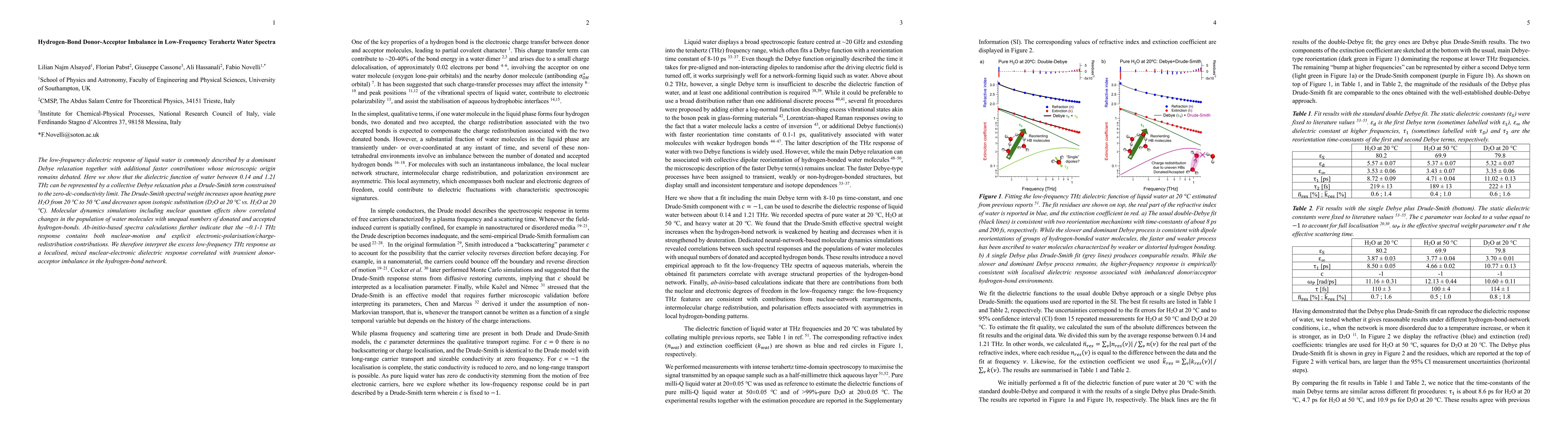Thumbnail for Hydrogen-Bond Donor-Acceptor Imbalance in Low-Frequency Terahertz Water Spectra